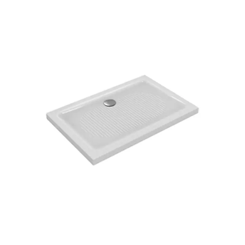 Receveur de douche rectangulaire 140x90cm à poser antidérapant blanc C