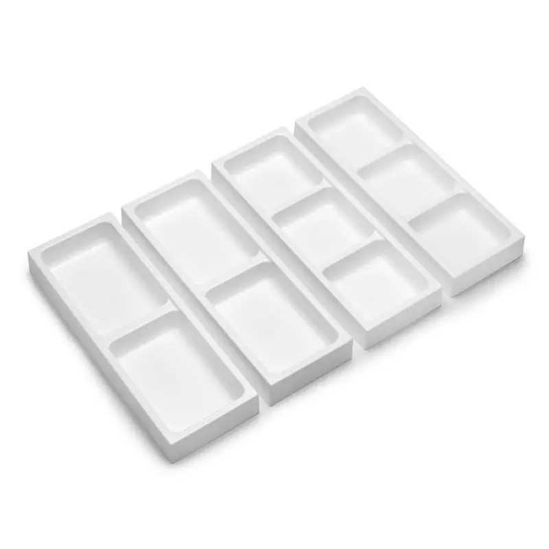 Emuca - Lot de 4 Organisateurs latéraux Tidy en plastique blanc - 8098215