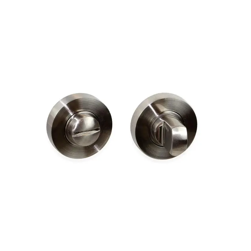Emuca - Jeu de 5 kits rosace de condamnation D35mm en zamak nickel satiné pour porte intérieur - 1279051