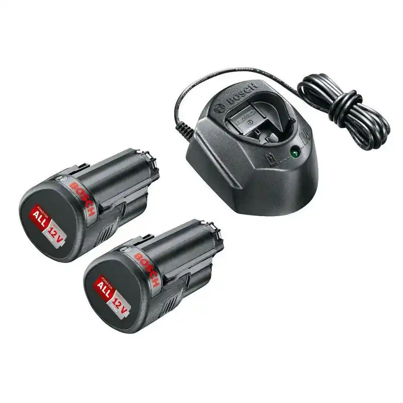 Bosch - Chargeur et 2 batteries 12V 1,5Ah Li-Ion - 1600A01L3E