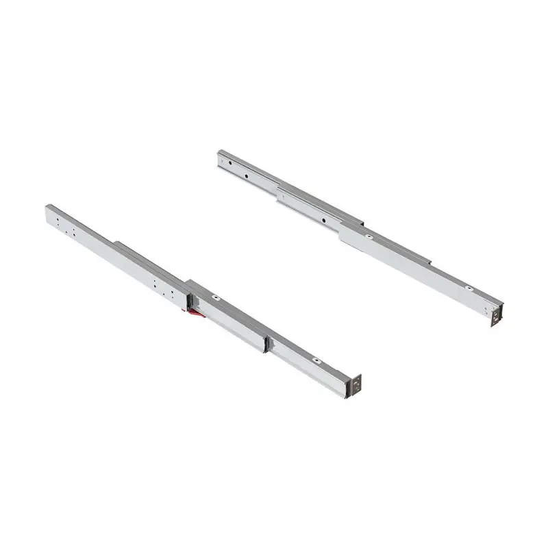 Emuca - Coulisses pour table à rallonge Shot 450-1200mm charge 80kg en inox brossé - 2045069