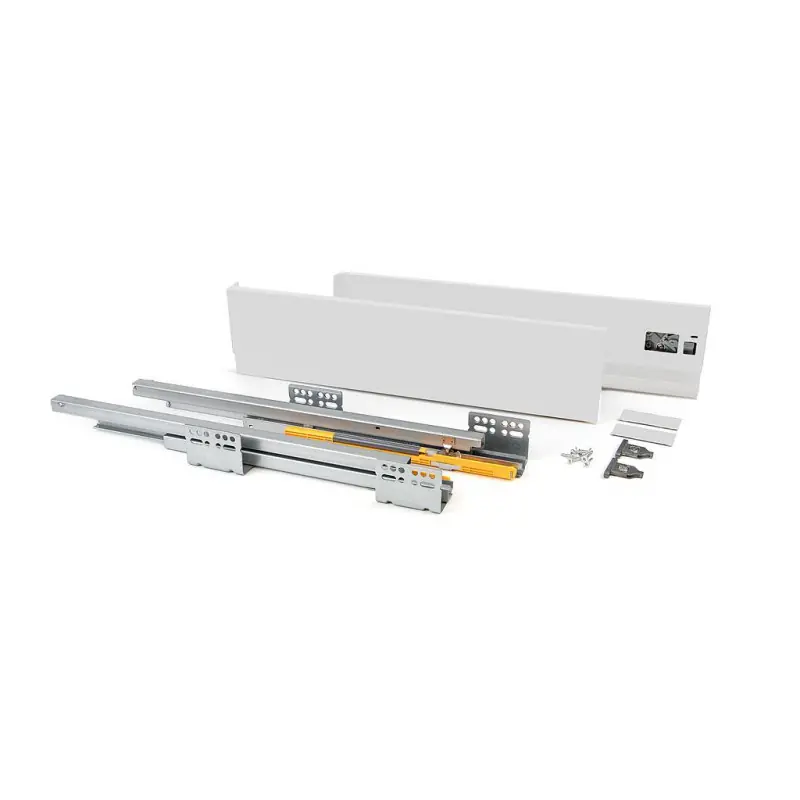 Emuca - Tiroir extérieur Concept 138x500mm charge 50kg acier blanc - 3115812