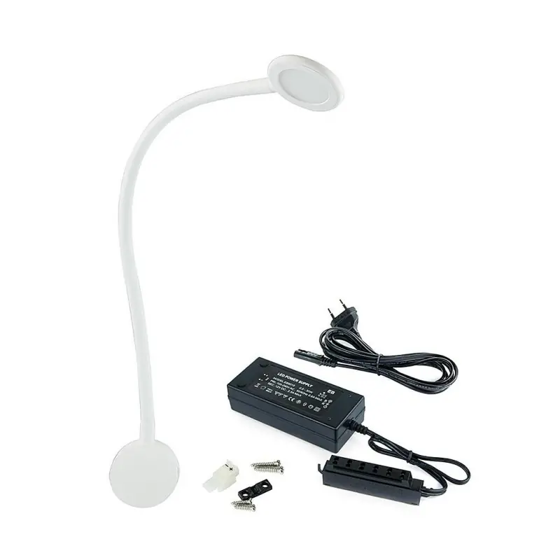 Emuca - Applique Led flexible Kuma 150lm 2.1W blanc avec convertisseur de tension - 5014615