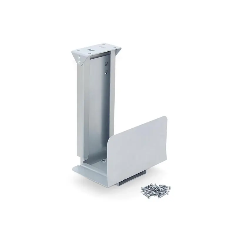 Emuca - Support en acier pour unité centrale CPU charge maxi 12kg finition aluminium - 6216925