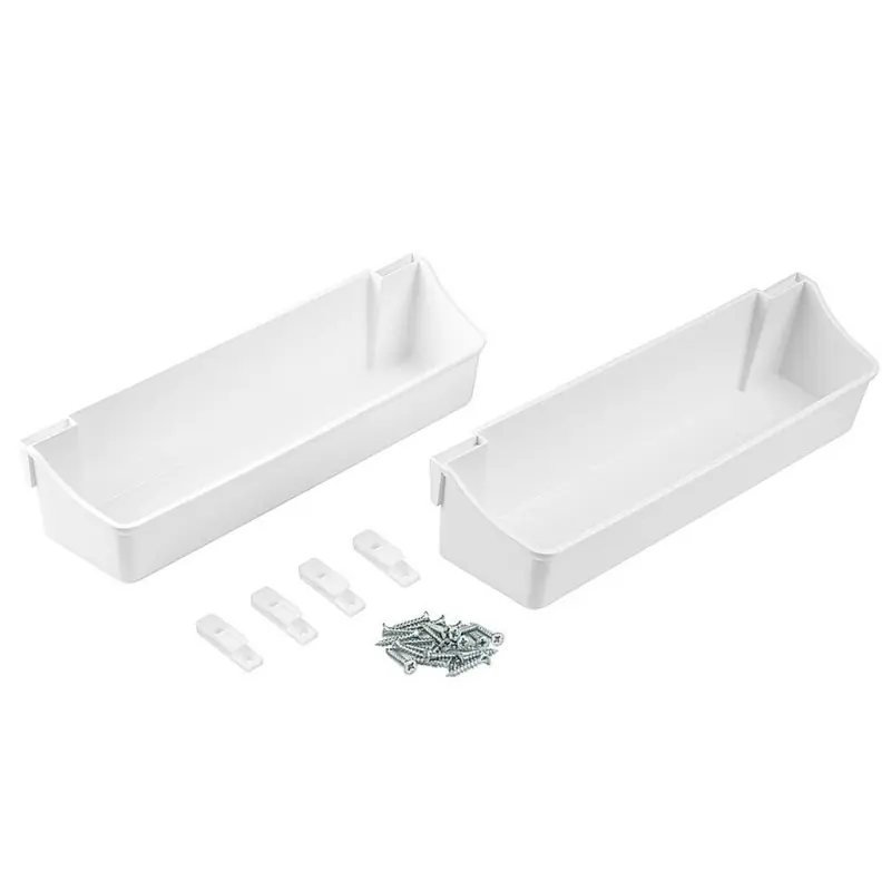 Emuca - Ensemble de bacs auxiliaires 350mm plastique blanc - 8930315