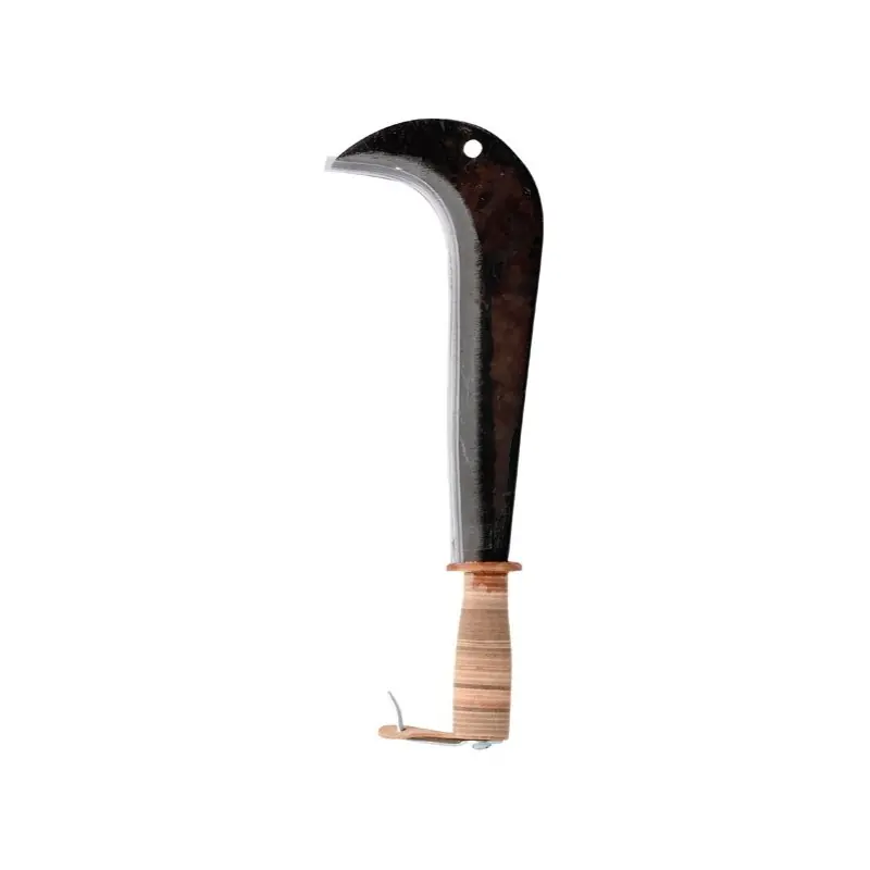 Serpe Italie manche bois revêtement cuir 260280 LEBORGNE