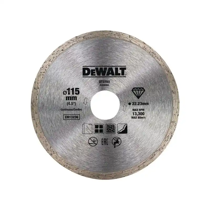 Disque à jante continue 115x22,2mm DT3703-QZ DeWalt