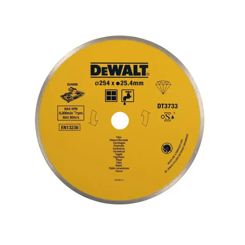 Disque pour scie à carrelage 250x25,4mm en céramique DT3733-XJ DeWalt