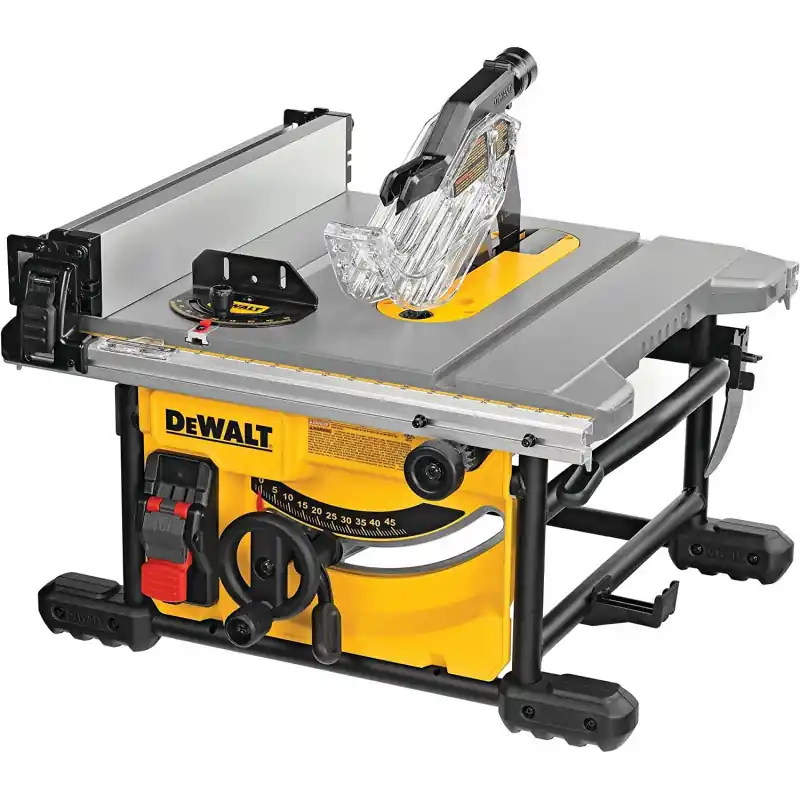 Scie à table compacte 210mm 1850W avec piètement DWE7485RS-QS DeWalt