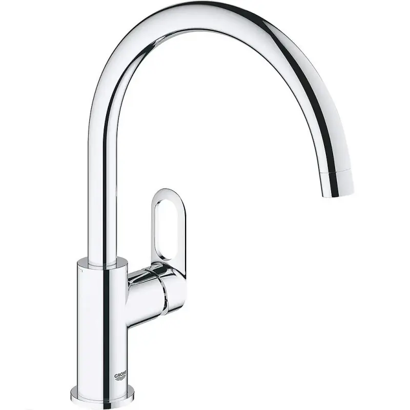 Mitigeur monocommande évier bec haut Bauloop 31368000 Grohe