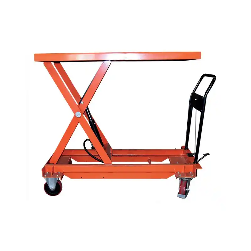 Table élévatrice manuelle grand plateau 1T 120x80cm BS100L Stockman