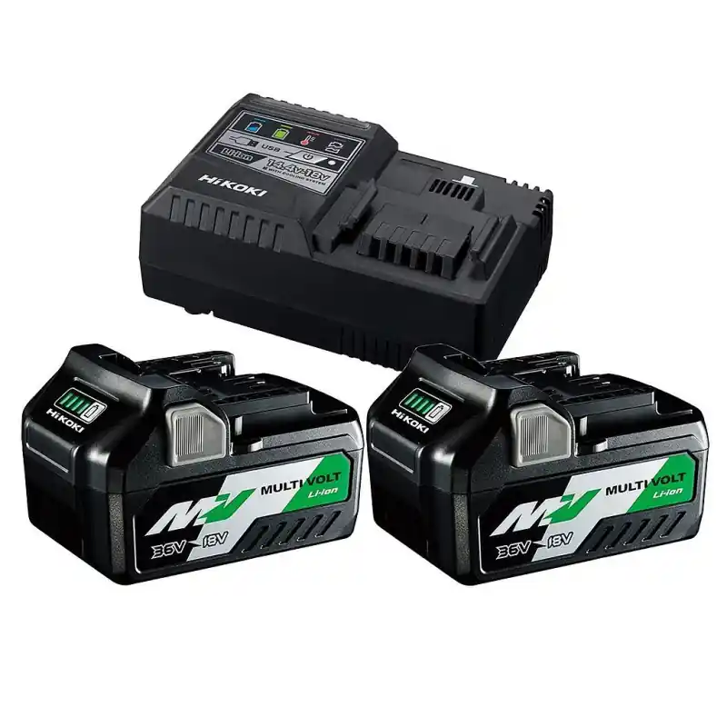 BoosterPack MultiVolt 2x5Ah 18V-2,5Ah 36V chargeur UC18YSL3WEZ Hikoki