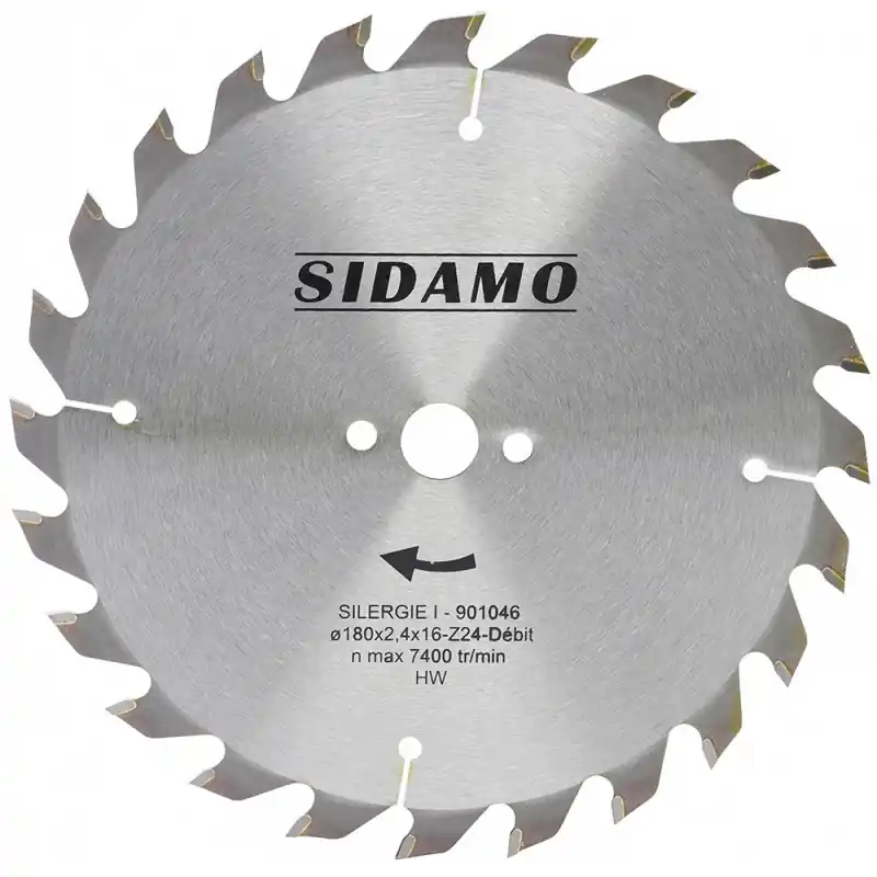 Afaire - Sidamo - Lame Carbure Silergie I 180x2.4x16 - 24 Dents