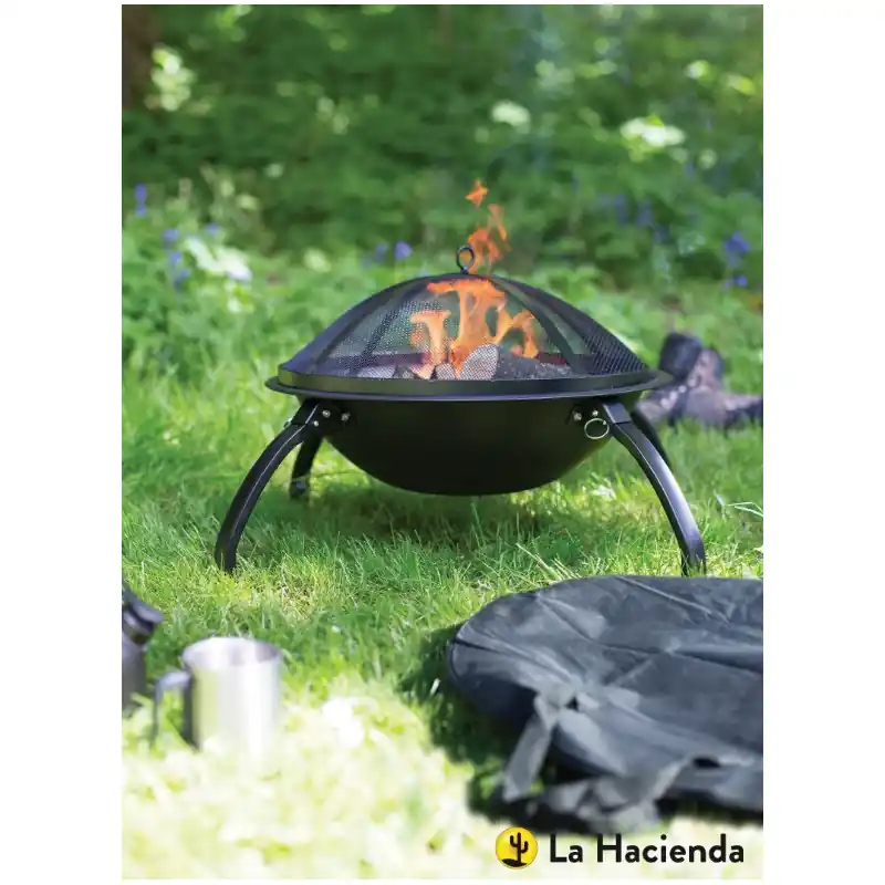 Braséro Camp (Grille de cuisson pare étincelles)