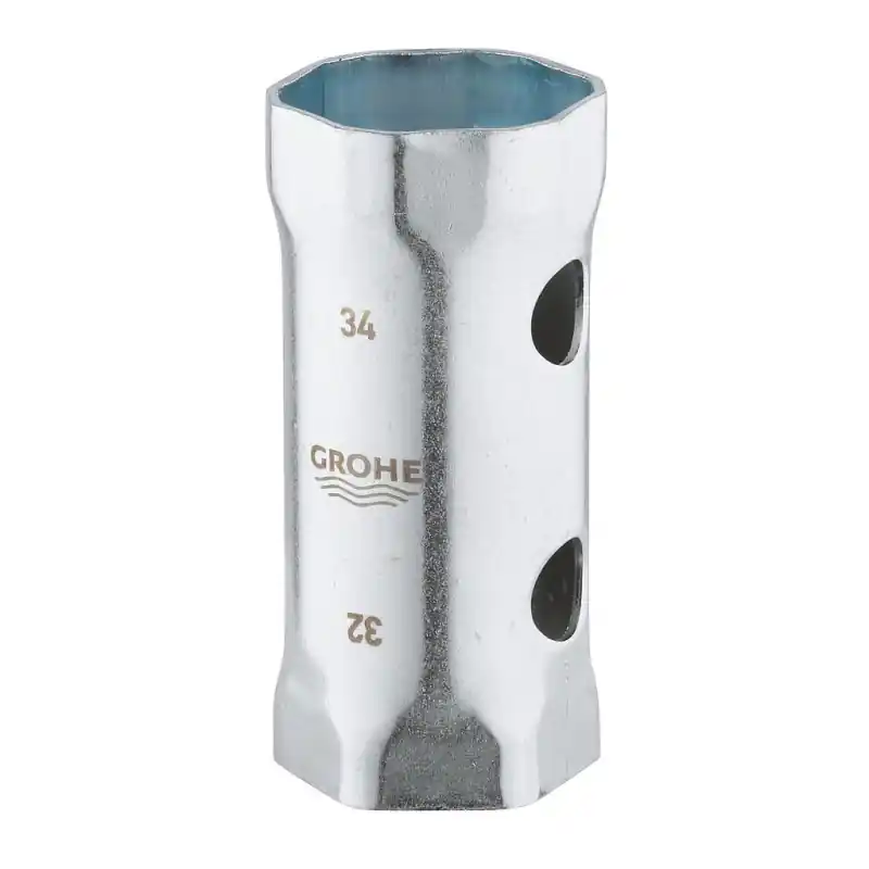 Clé à douille chromé 32mm et 34mm Grohe