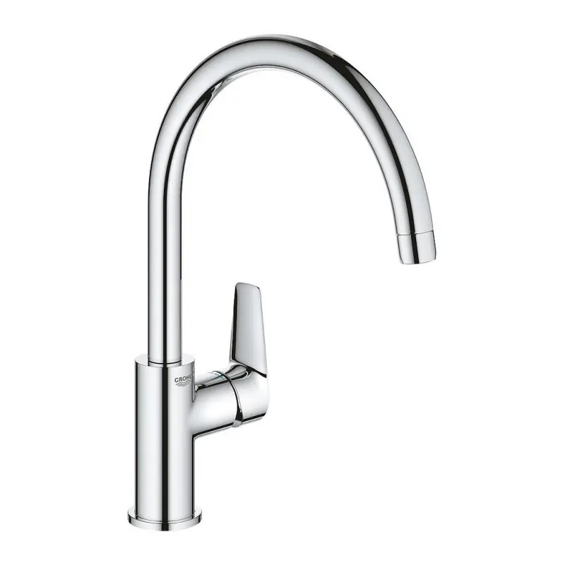 Mitigeur évier BauEdge monocommande bec haut pivotant chromé Grohe