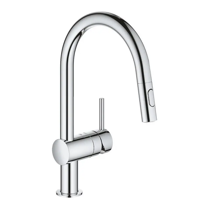 Mitigeur évier Minta monocommande bec orientable chromé Grohe
