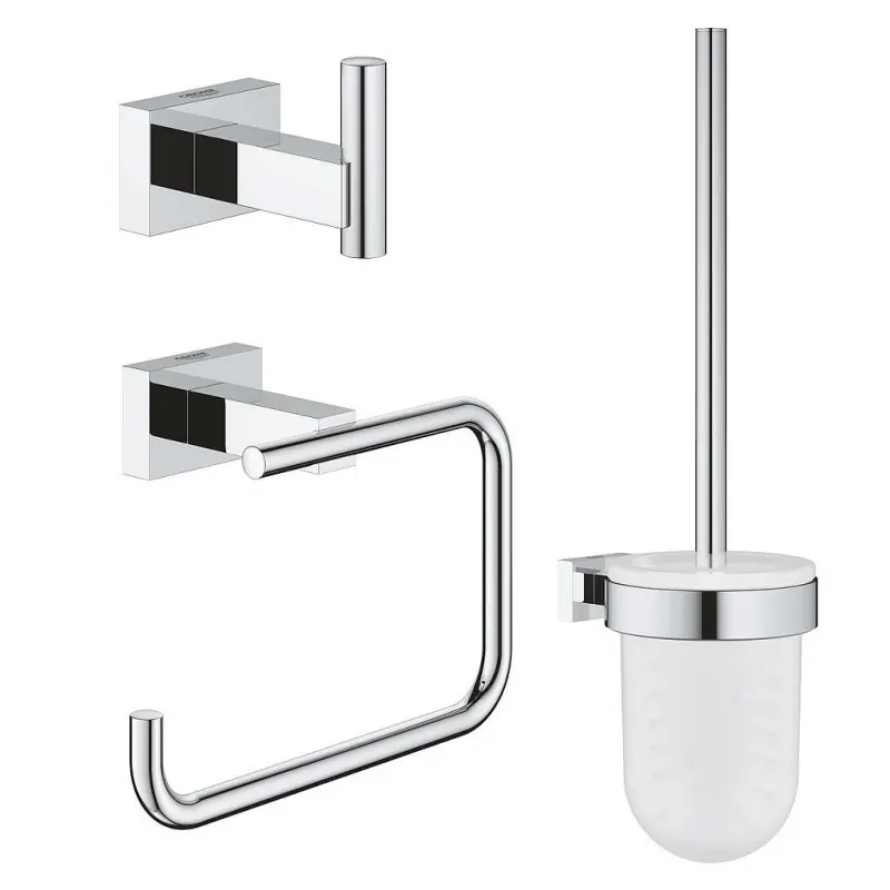 Set d‘accessoires Essentials Cube 3 en 1 chromé Grohe