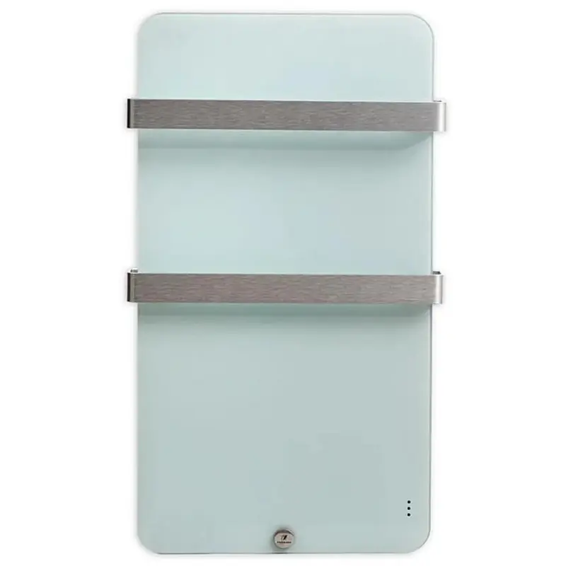 Sèche-serviettes XTAL6B en verre ultra plat 600W couleur aquamarine