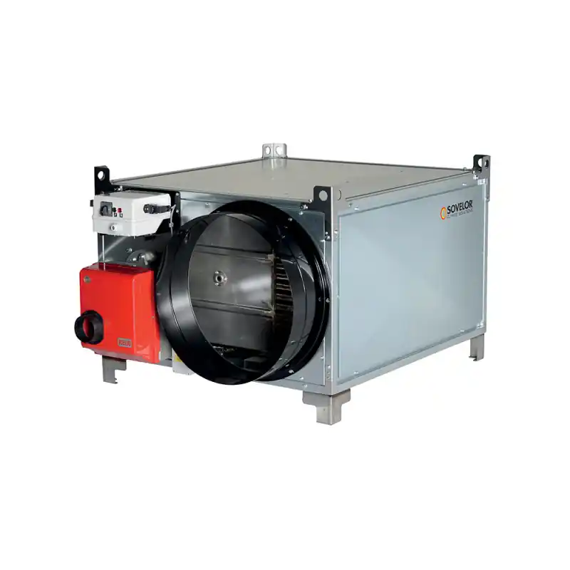 Chauffage air pulsé FARM95 avec brûleur fuel ou gaz 85,6kW 7000m3/h