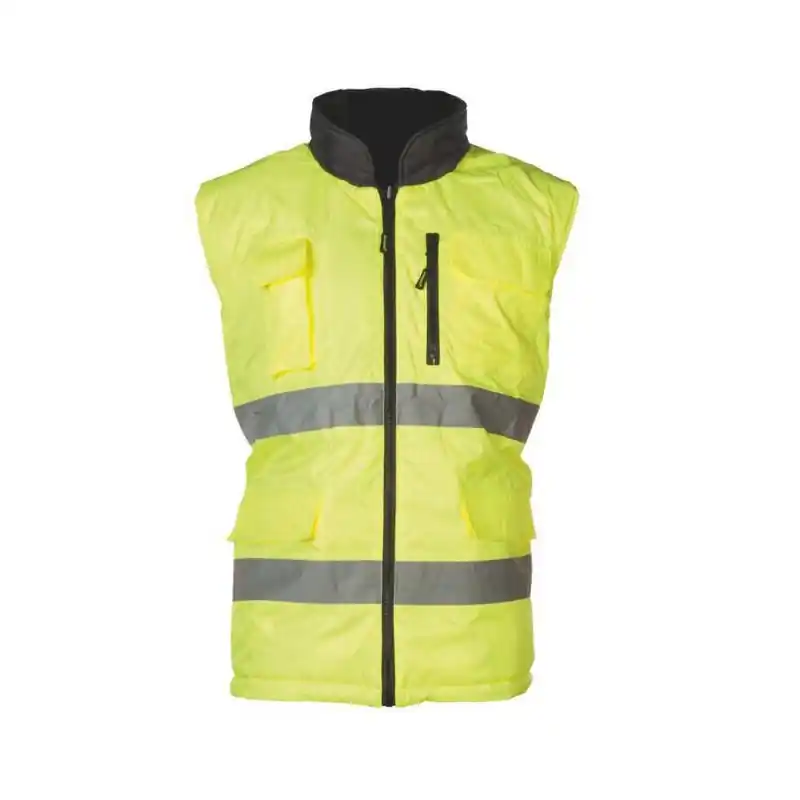 Gilet réversible jaune/gris XXL Sacla