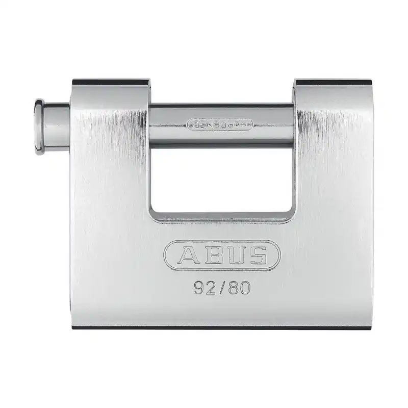 Cadenas blindé 92/80 monobloc 80mm avec 2 clés