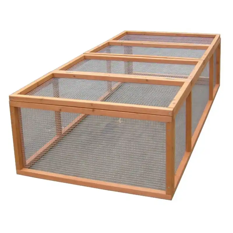 Enclos au sol grillagé sans toit 1,62m2 pour 4-5 animaux