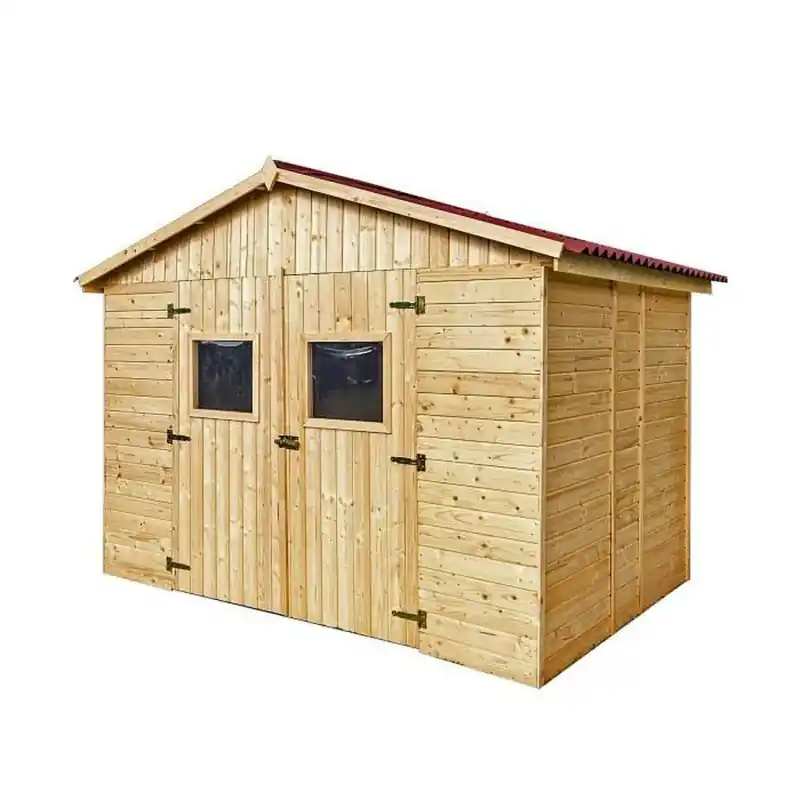 Abri de jardin en Epicéa 16mm surface utile 5,41m2 sans plancher