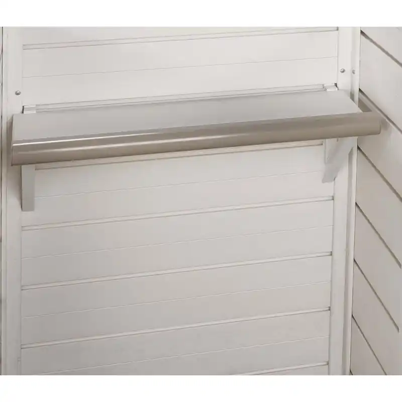 Kit 2 étagères 80x19,5x2cm capacité 15kg pour abri de jardin Evo