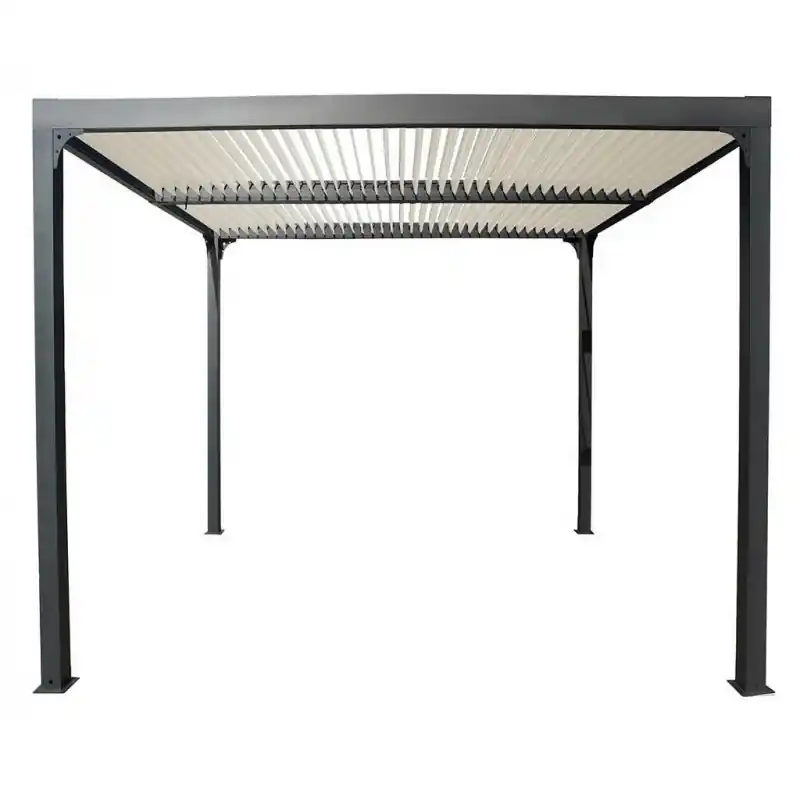 Pergola bioclimatique Habrita Foresta PER 3630 BI W alu 10,8m2 gris