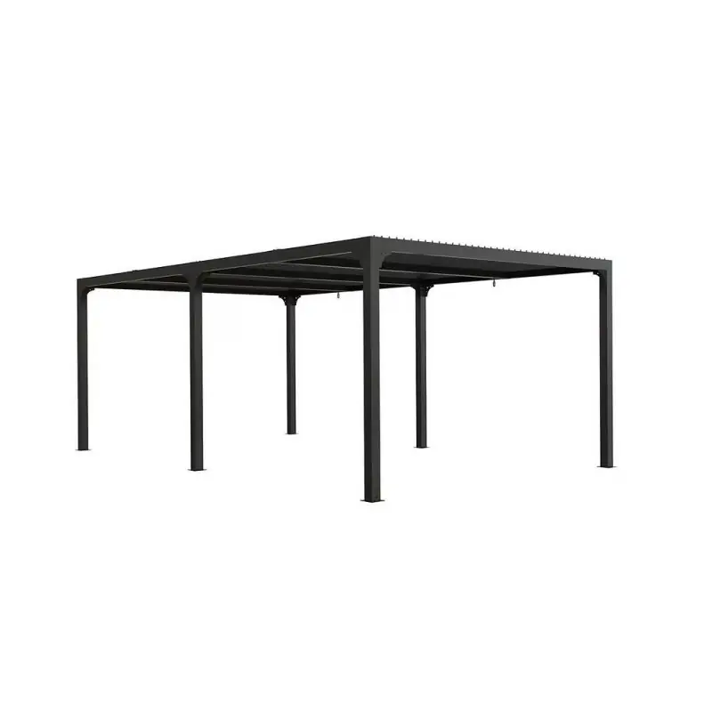 Pergola bioclimatique Habrita Foresta PER 3660 BI alu XXL 21,52m2 gris