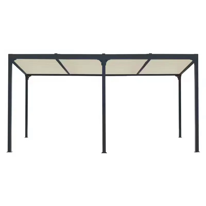 Pergola Habrita Foresta PER 3660 BI W alu XXL 21,52m2 ventelles écru