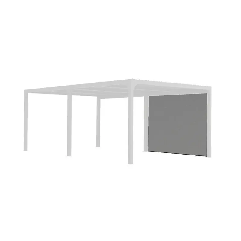 Rideau Habrita PER BI R31 rail 1/2 côté 5,98m gris pour PER 3660 BI