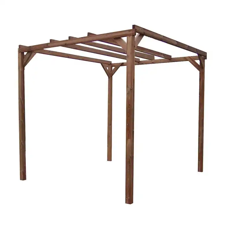 Pergola Thonon Habrita Foresta TH 3030 en bois sans couverture 8,88m2