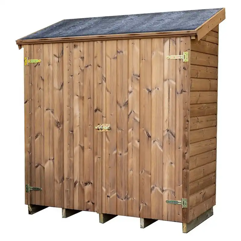 Abri mural Habrita THE 1708.01 bois 1,05m2 2 étagères avec plancher