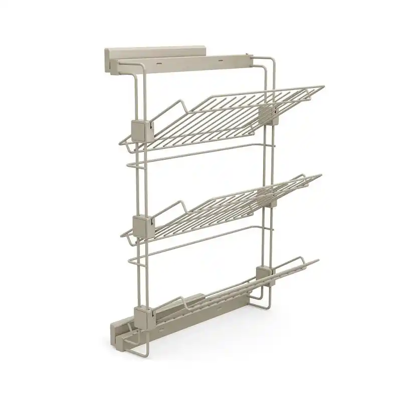 Porte-chaussures Emuca pour placards et dressing Hack côté gauche gris