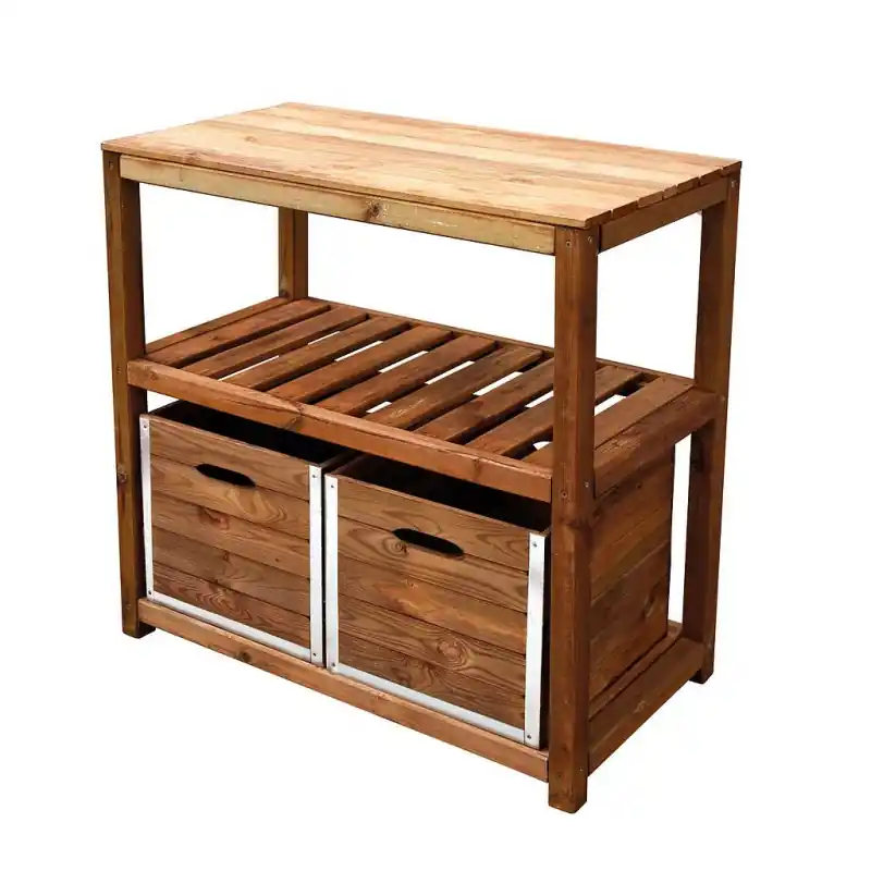 Table de préparation Jardipolys TERO en pin cl3 91x45x90cm