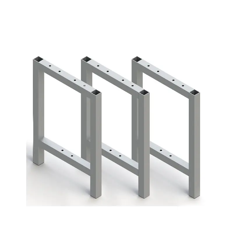 3 Pieds pour banc de vestiaire Emuca aluminium anodisé mat 468x330mm