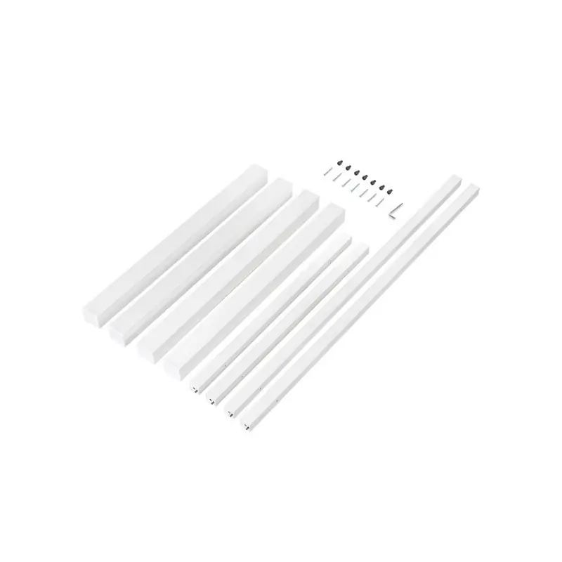 Pieds carrés et cadre de table Emuca 1150x750mm acier peint en blanc