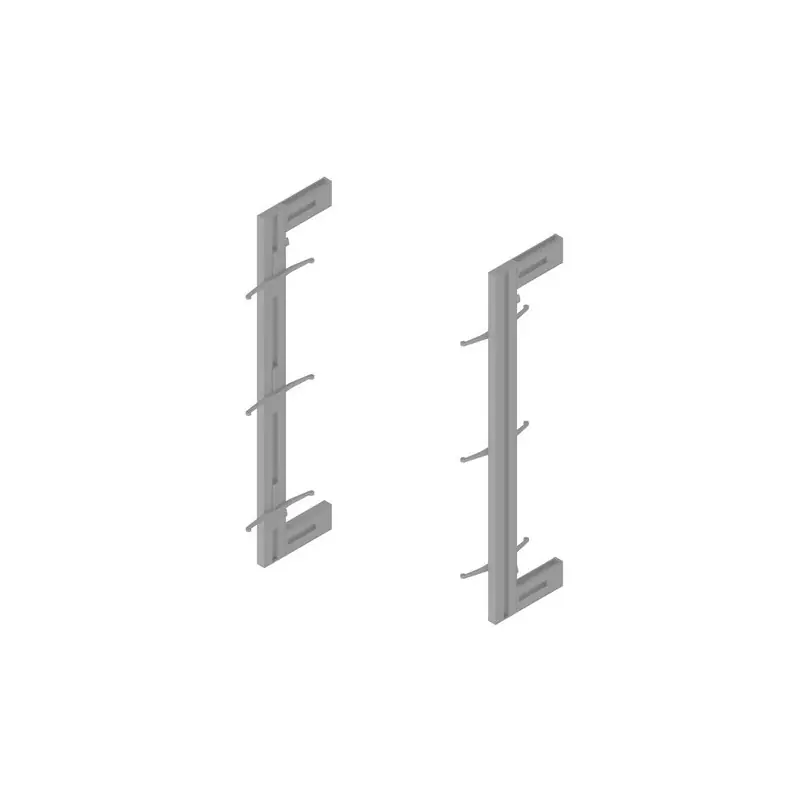 Kit de structure modulaire Emuca Zero à monter au mur gris pierre