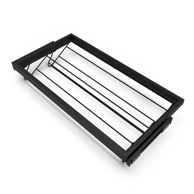 Kit tiroir à chaussure Emuca pour armoire 860-894mm noir texturé