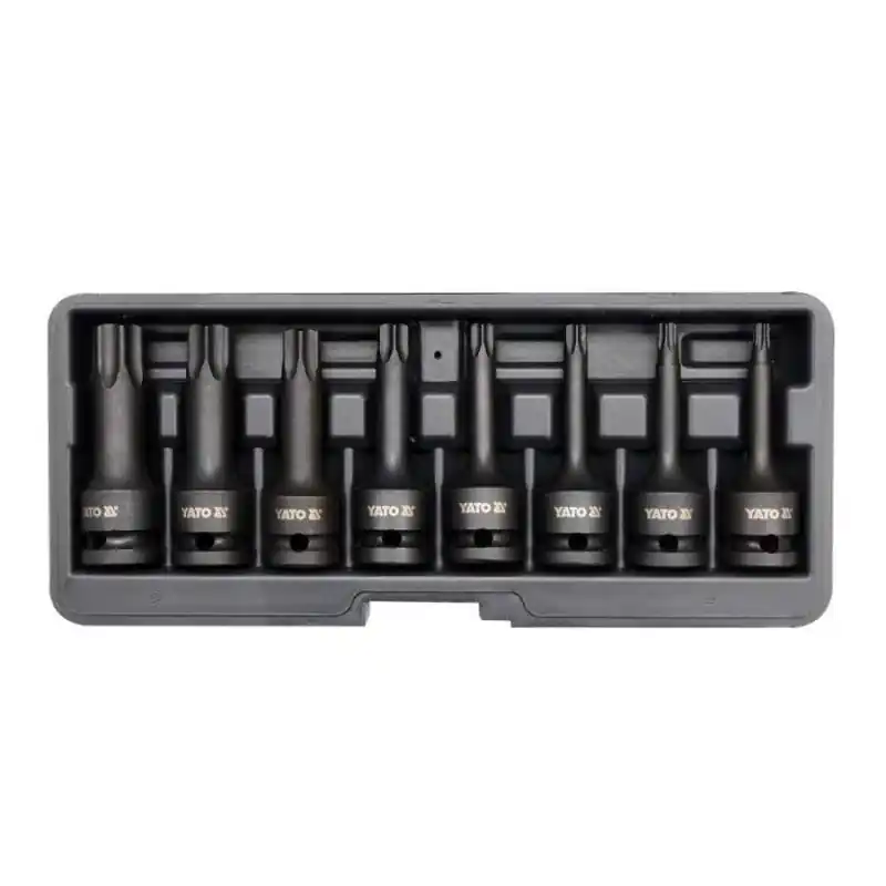 Kit de clés Torx Yato YT-1065 T30 à T80 capuchon court