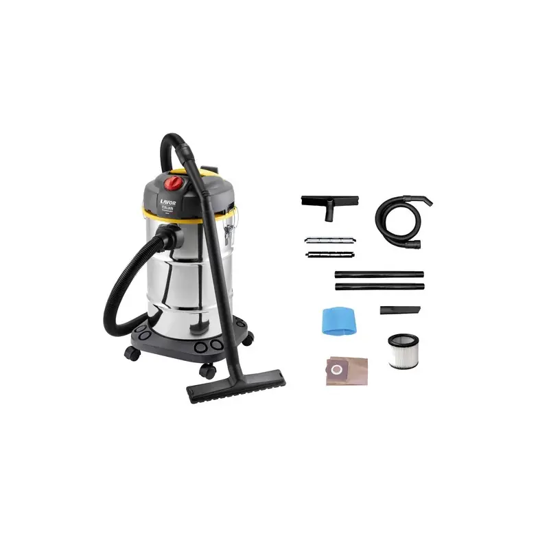 Aspirateur eau et poussières Lavor WTP 30 X 1600W cuve inox 30L