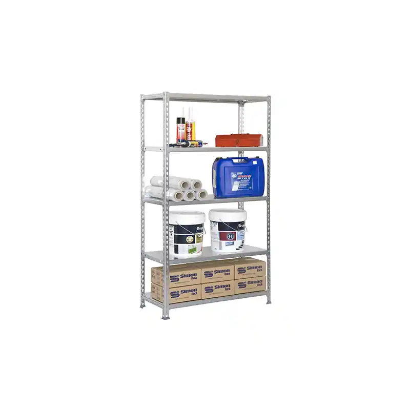 Etagère Simon Rack Simonclick 5/400 gris 5 niveaux 1800x900x400mm