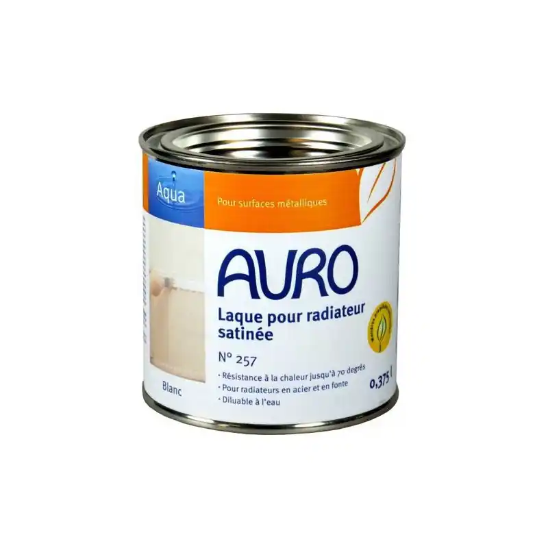 Laque pour radiateur Auro n°257 0,375l satinée blanche