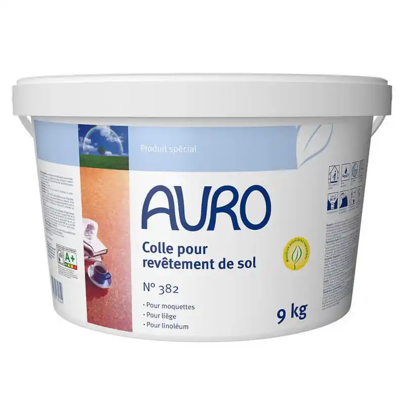 Colle pour revêtement de sol Auro n°382 9kg prêt à l‘emploi