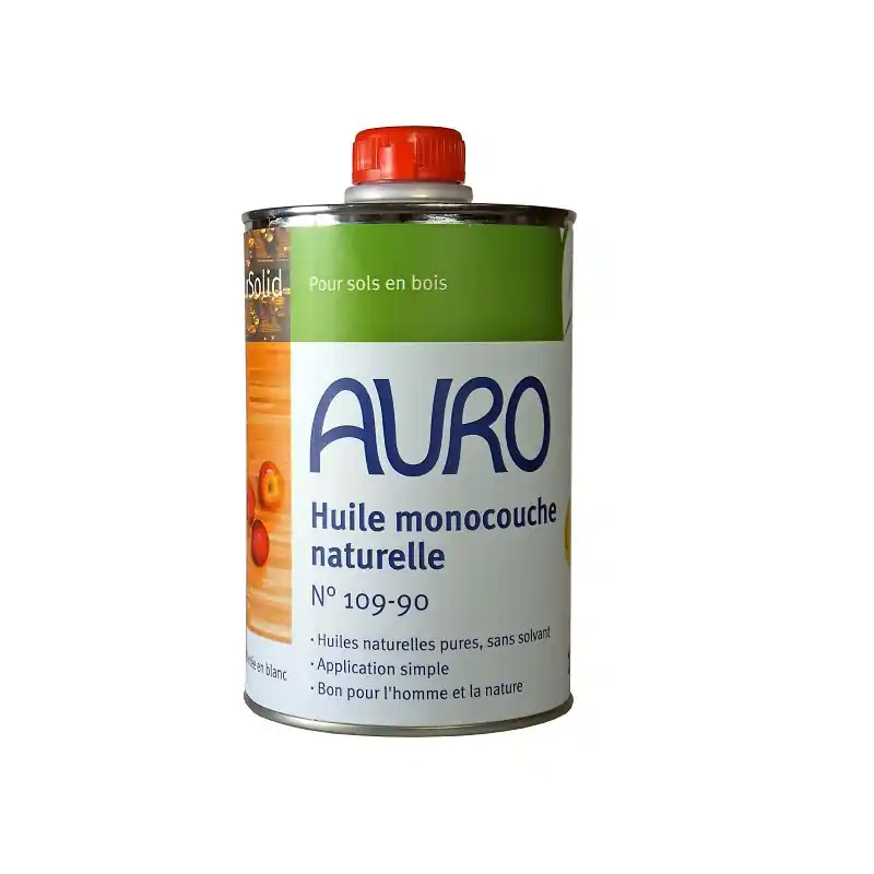 Huile monocouche naturelle Auro PurSolid n°109-90 1L sans solvant
