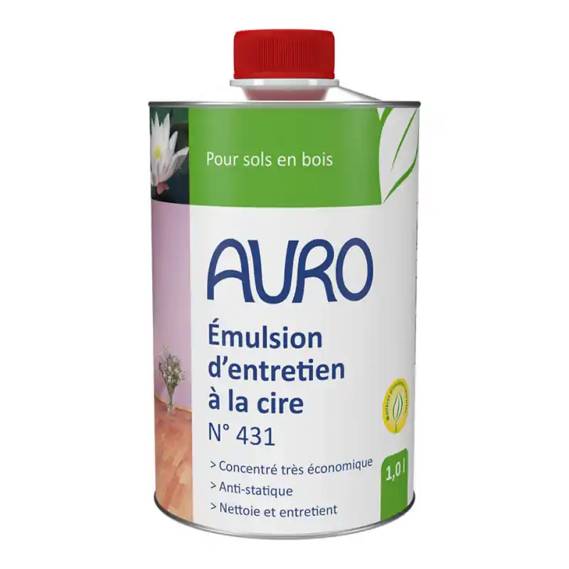 Emulsion d‘entretien à la cire Auro n°431 1L anti-statique