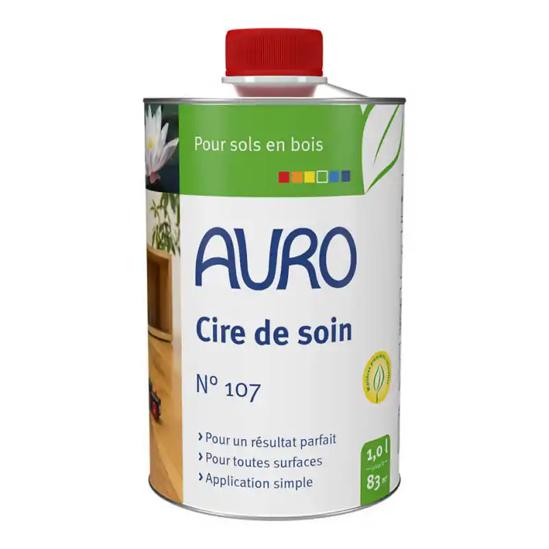 Cire de soin Auro n°107 1L pour sols en bois prêt à l‘emploi