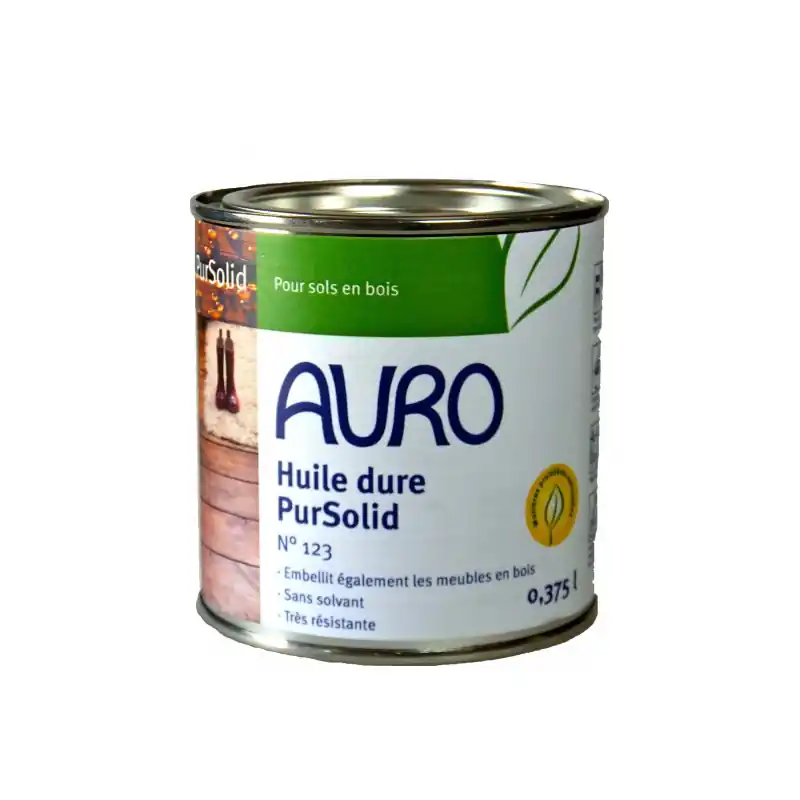 Huile dure Auro PurSolid n°123 0,375L sans solvant prêt à l‘emploi